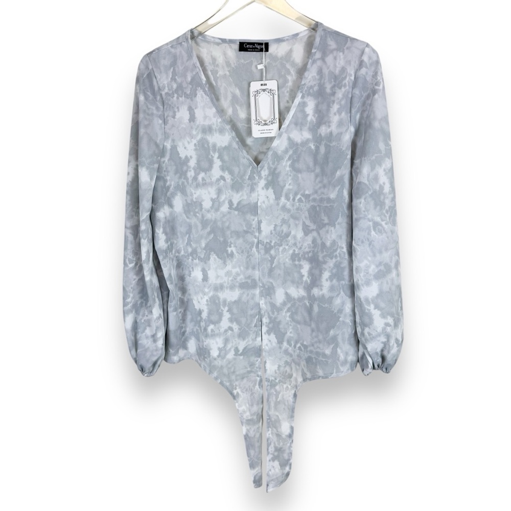 Coeur de Vague Front-Tie Blouse